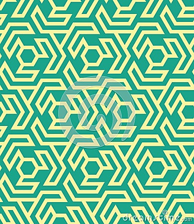 Seamles geometric pattern from hexagons and triangles - vector eps8 Vector Illustration