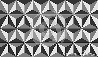 Seamles Geometric Triangle Pattern Background Vector Illustration