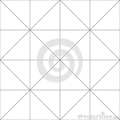 Seamlesly repeatable diagonal, oblique, slanting lines graph paper pattern. Slope, skew grid, mesh. Draft, drawing, plotting paper Vector Illustration