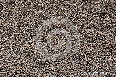 Seamless abstract background. Background of expanded clay - building content. Texture of expanded clay pellets. Expanded clay Stock Photo