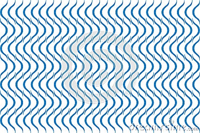 Seamless, abstract background made with curvy blue colored geometric shapes Vector Illustration