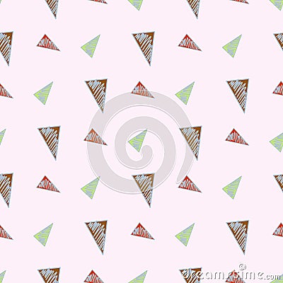 Seamless abstract background with mixed or mutiple shapes. Repeat, art, canvas & concept. Vector Illustration
