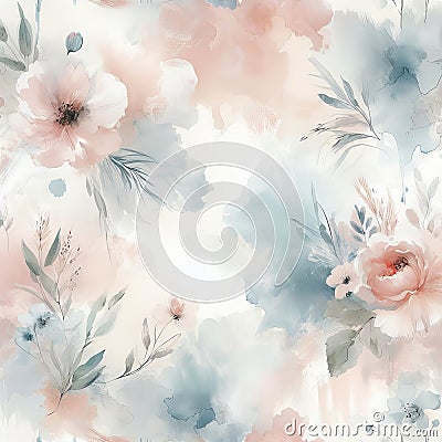 Seamless Abstract Background With multicolored waves and lines marble texture. 3d render illustration Cartoon Illustration