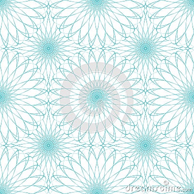 Seamless abstract background pattern with guilloche ornament Vector Illustration