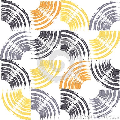 Seamless, abstract background pattern made with repeated brush strokes Vector Illustration