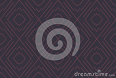 Seamless, abstract background pattern made with repeated, fractured rhomboidal shapes. Vector Illustration