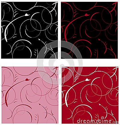 Seamless Abstract Backgrounds Vector Illustration