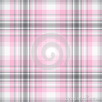 Seamless abstract colorful checkered pink-gray-white pattern Stock Photo