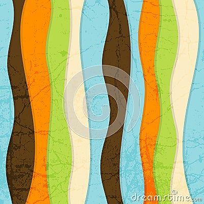 Seamless Abstract Colorful Striped Vector Backgrou Vector Illustration