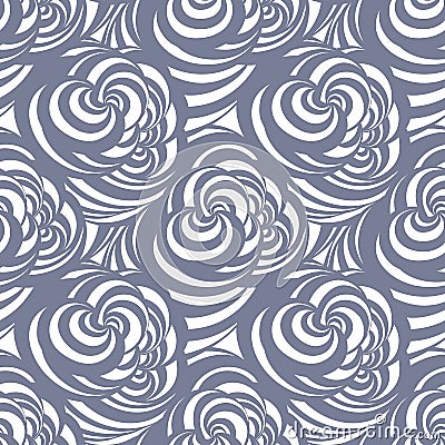 Seamless abstract curl pattern Vector Illustration