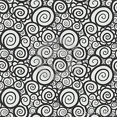 Seamless abstract curly wave pattern Stock Photo