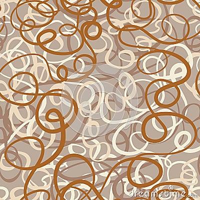 Seamless abstract curly wave pattern Stock Photo