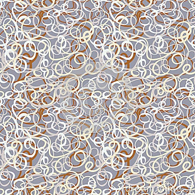 Seamless abstract curly wave pattern Stock Photo