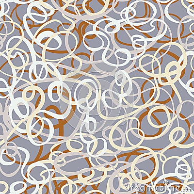 Seamless abstract curly wave pattern Stock Photo