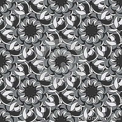 Seamless abstract flower pattern Vector Illustration