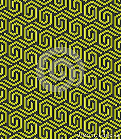 Seamless abstract geometric hexagonal pattern -vector eps8 Vector Illustration