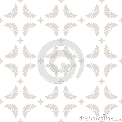 Delicate ornament with carved shapes, semicircles, stars. Vector Illustration