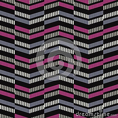Seamless abstract geometric pattern. Strips. Vector pattern. Mosaic texture. Scribble texture. Stock Photo