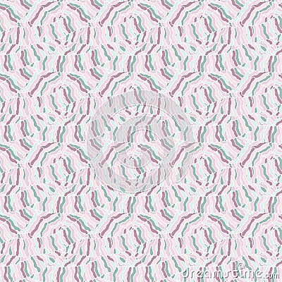 Seamless abstract hand-drawn waves pattern, wavy background. Vector Illustration