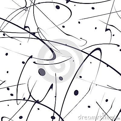 Seamless abstract modern pattern background with scattering gold paint drops. vector illustration Cartoon Illustration