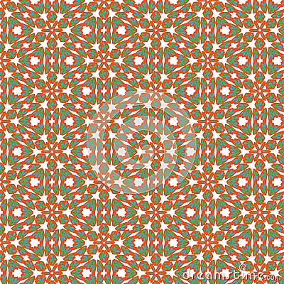 Fun Seamless abstract orange, blue and green texture fractal Stock Photo