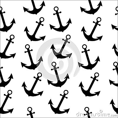 Seamless abstract pattern with anchor use for textile printing or background, wallpaper, ad, banner Stock Photo