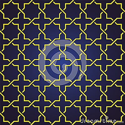 Seamless and abstract pattern background in arabic style, can use for ramadan kareem and eid mubarak topic Vector Illustration