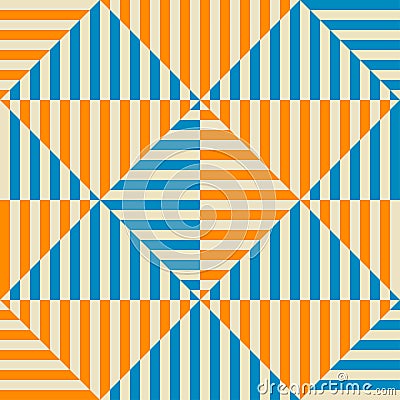 Seamless abstract pattern in constructivism soviet style. Vector vintage 20s geometric ornament Vector Illustration