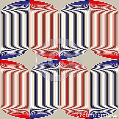Seamless abstract pattern in constructivism soviet style. Vector vintage 20s geometric ornament Vector Illustration