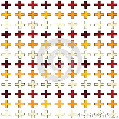 Seamless abstract pattern created from repetition of plus sign symbols Stock Photo