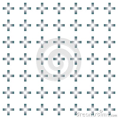 Seamless abstract pattern created from repetition of plus sign symbols Stock Photo