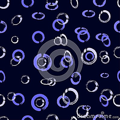 seamless abstract pattern of ellipses Cartoon Illustration