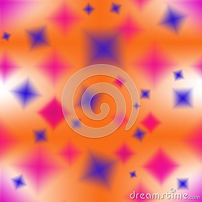 Seamless abstract pattern of multicolored blurry elements. Stock Photo