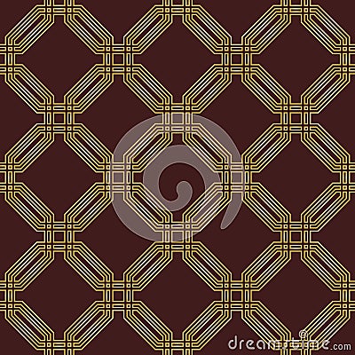 Seamless Abstract Pattern With Octagons Stock Photo