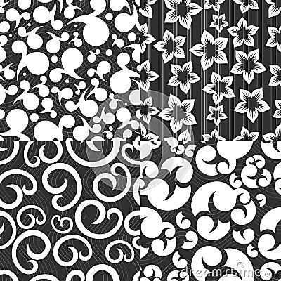 Seamless abstract patterns. Vector Illustration