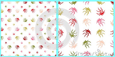 seamless abstract patterns Vector Illustration