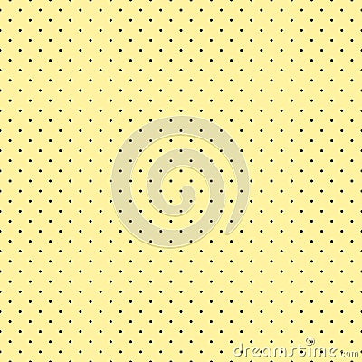 Seamless abstract polka dot shapes on yellow background for fabric, wallpaper, tablecloths, prints and designs. The EPS file Vector Illustration