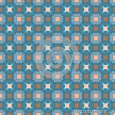 Seamless abstract retro geometric pattern. Blended circles, rectangles and ovals in vertical layout. Vector Illustration