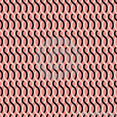 Seamless abstract retro geometric pattern Vector Illustration