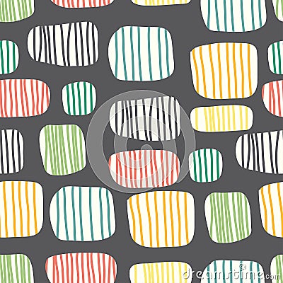 Seamless abstract retro pattern background Vector Illustration