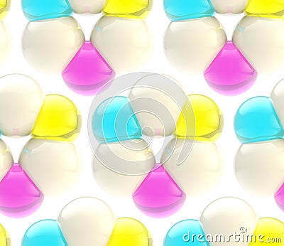 Seamless abstract sphere light background Stock Photo