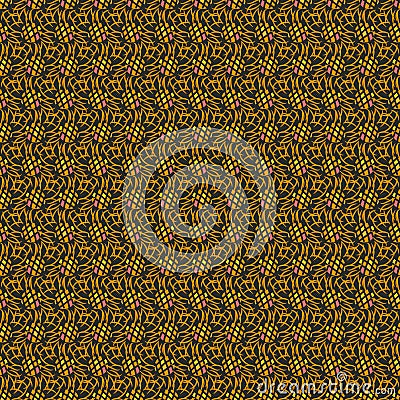 Seamless abstract vector pattern with circles and lines Vector Illustration