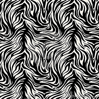 Seamless abstract wild exotic animal print.Leopard, zebra,gepard, tiger striped pattern. Vector Illustration