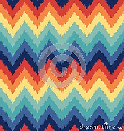 Seamless abstract zigzag wave pattern Vector Illustration