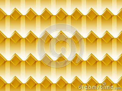 Seamless abstraction. Pattern with squares and transparent shadows in orange colors. Vector Illustration