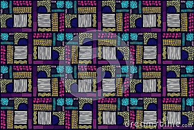 Seamless African pattern. Ethnic pattern on the carpet. Vector Illustration