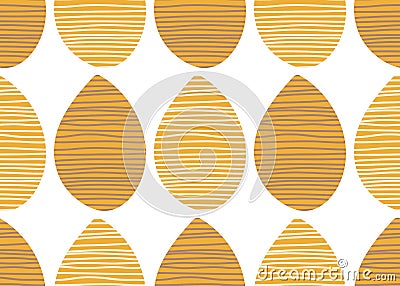 Seamless african vector pattern. Summer striped fabric ornament. Endless textile print illustration. Decorative design background Vector Illustration