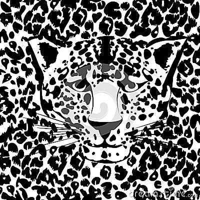 Seamless animal fur pattern vector Vector Illustration