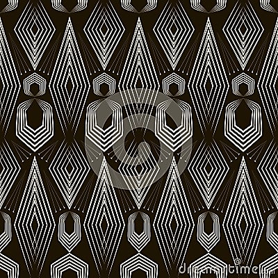 Seamless antique pattern ornament. Geometric background. Vector Vector Illustration