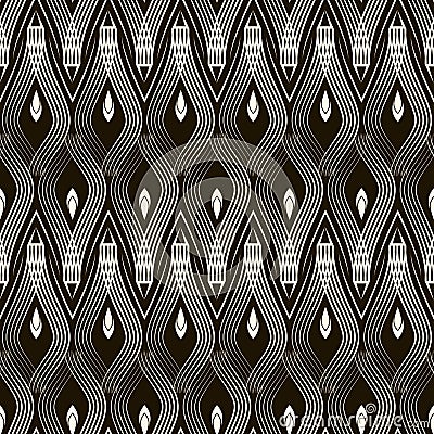 Seamless antique pattern ornament. Geometric stylish background. Vector Illustration